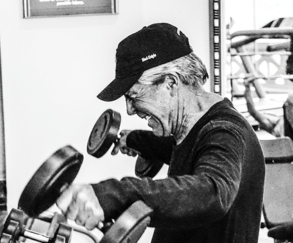 Gary Player working out